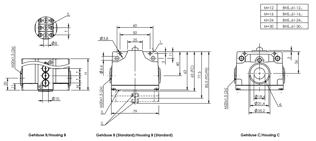 Multiple-position cam switches with mixed connections