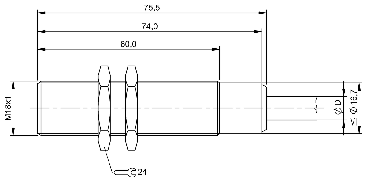 Temperature-rated inductive sensors