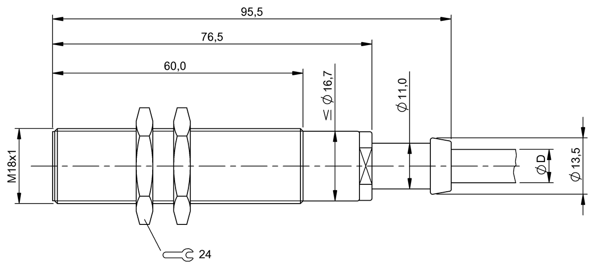 Temperature-rated inductive sensors