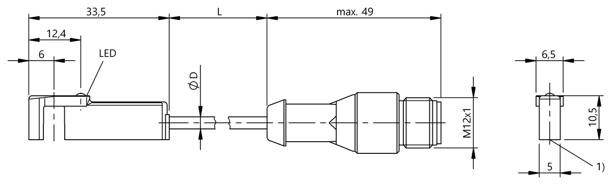 Cylinder sensors for multiple slot shapes