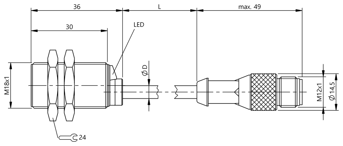 Inductive distance sensors