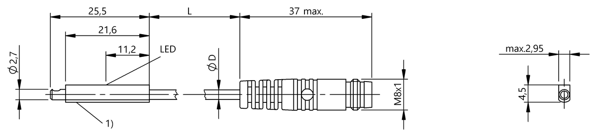 Cylinder sensors for multiple slot shapes