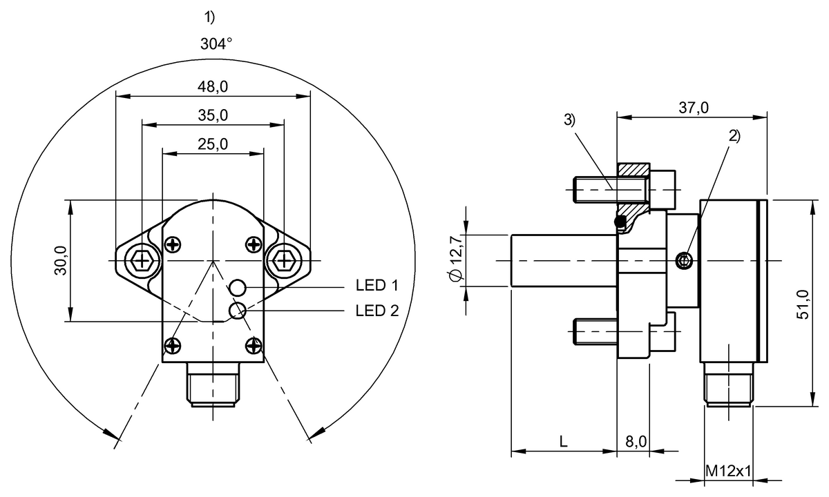 Pressure-rated inductive sensors