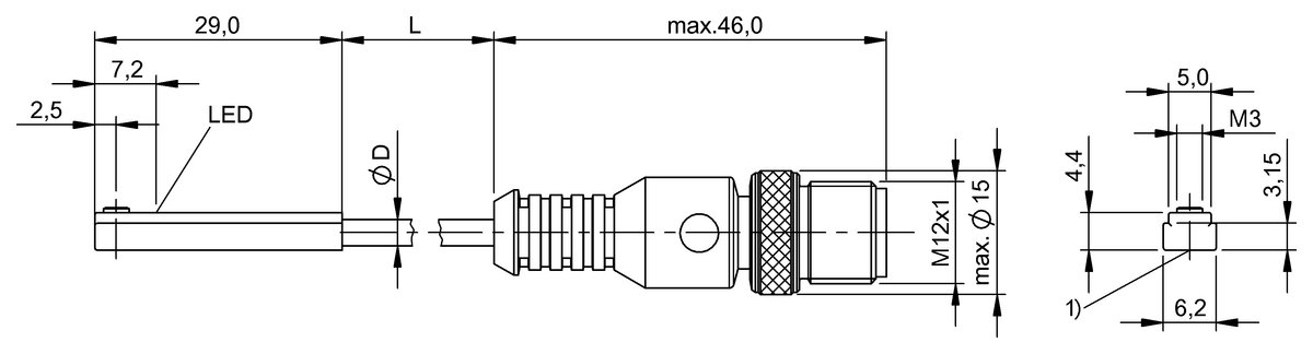 Cylinder sensors for multiple slot shapes
