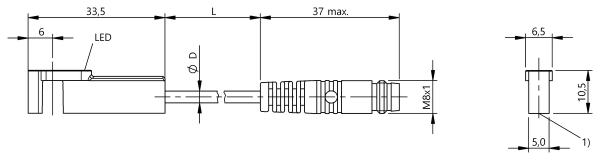 Cylinder sensors for multiple slot shapes