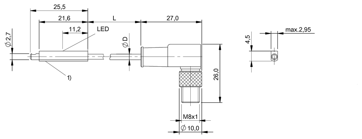 Cylinder sensors for multiple slot shapes