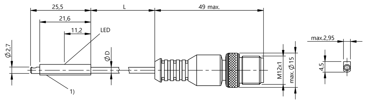 Cylinder sensors for multiple slot shapes