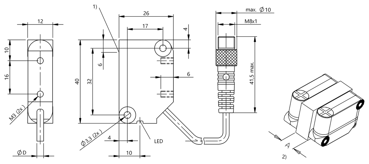 Inductive proximity switches and proximity sensors