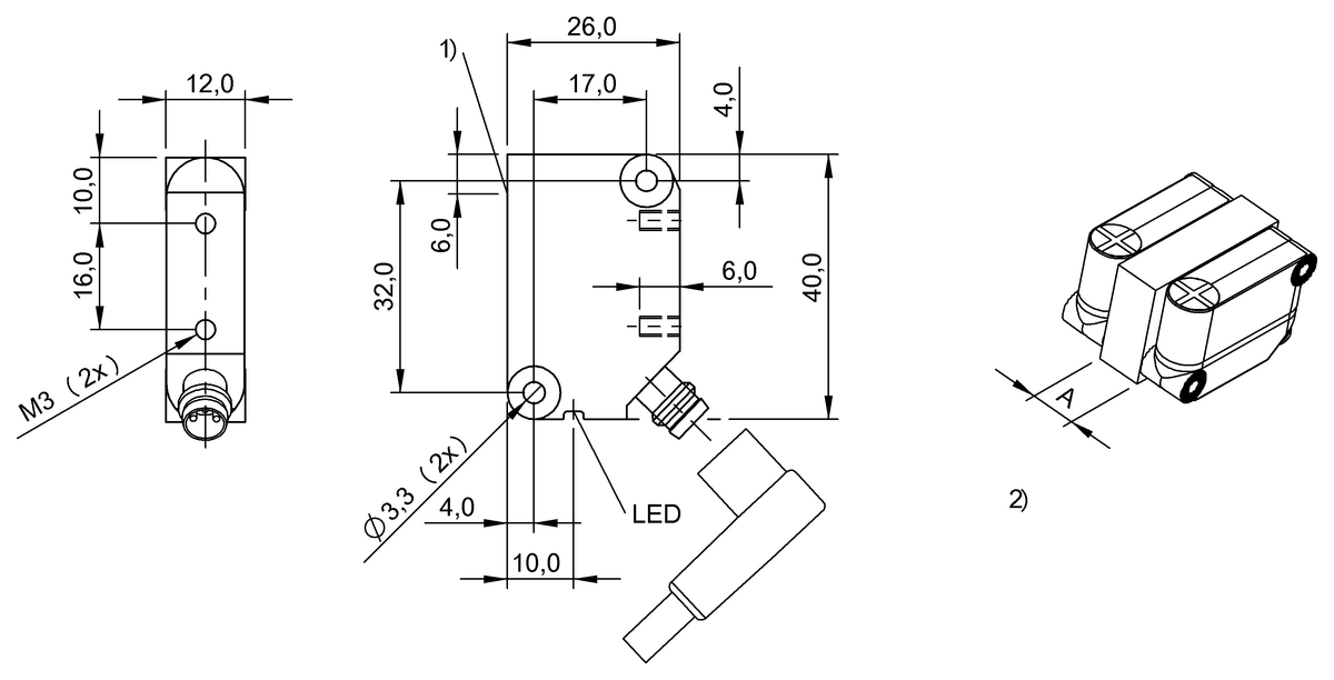 Inductive proximity switches and proximity sensors