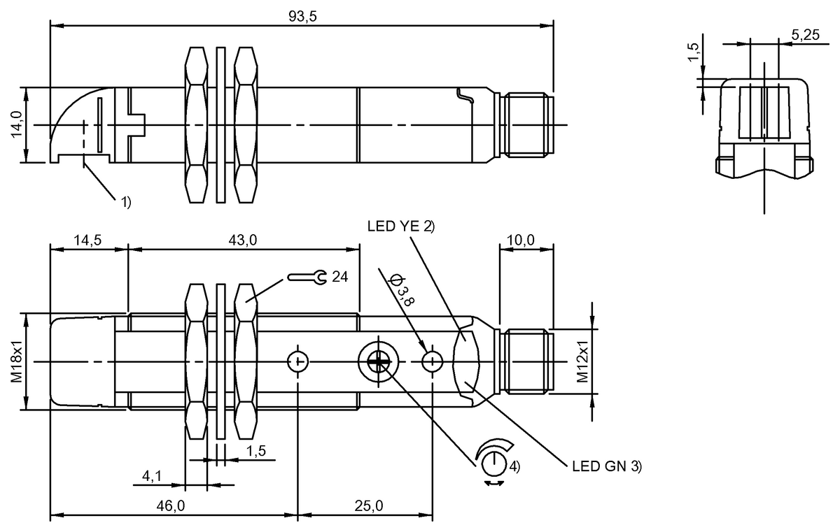 Through-beam sensors