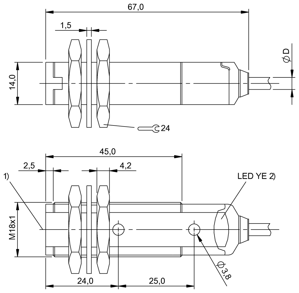 Diffuse sensors
