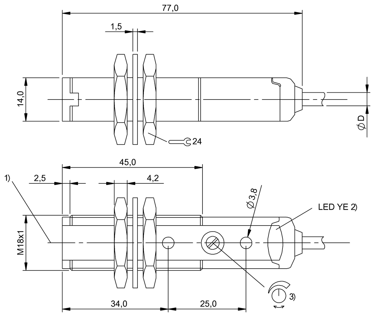 Diffuse sensors