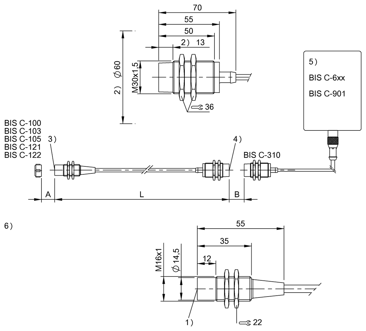 LF RFID data coupler (70/455 kHz)