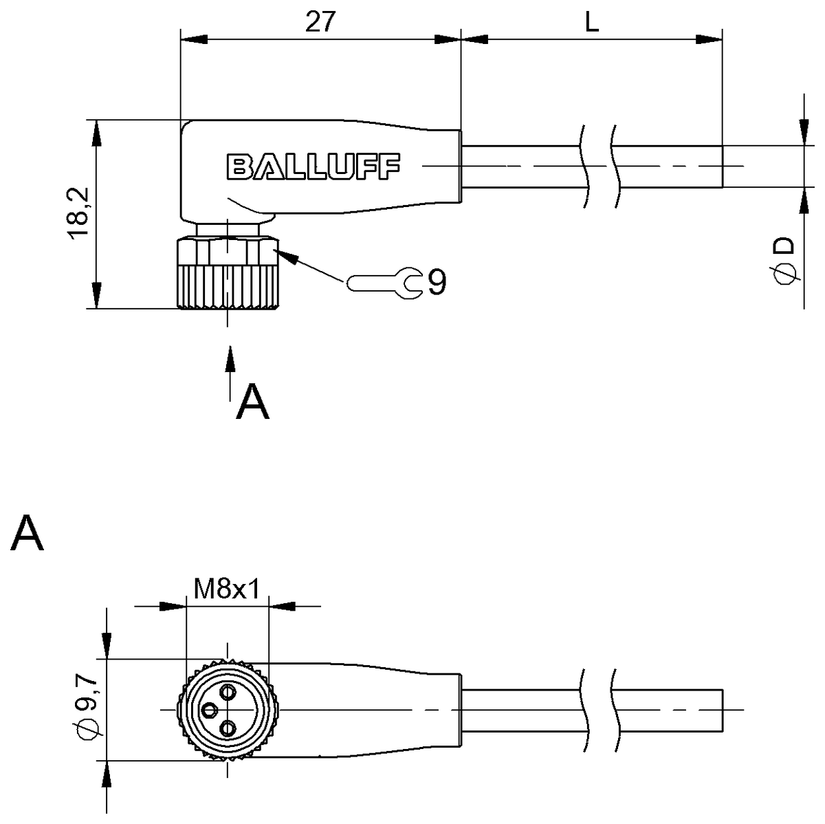 Single-ended cordsets