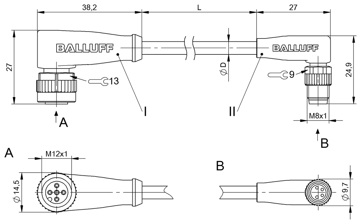 Double-ended cordsets