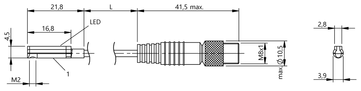 Cylinder sensors for multiple slot shapes