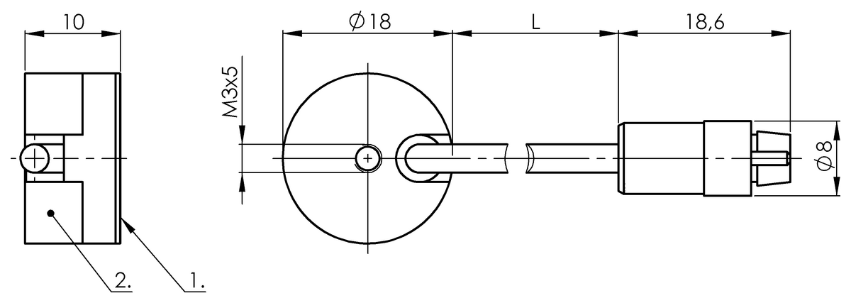 Capacitive sensor heads for amplifiers