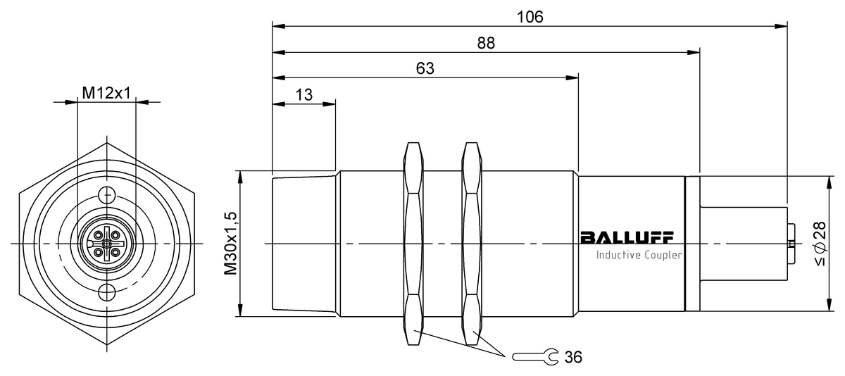 Inductive couplers for power supply