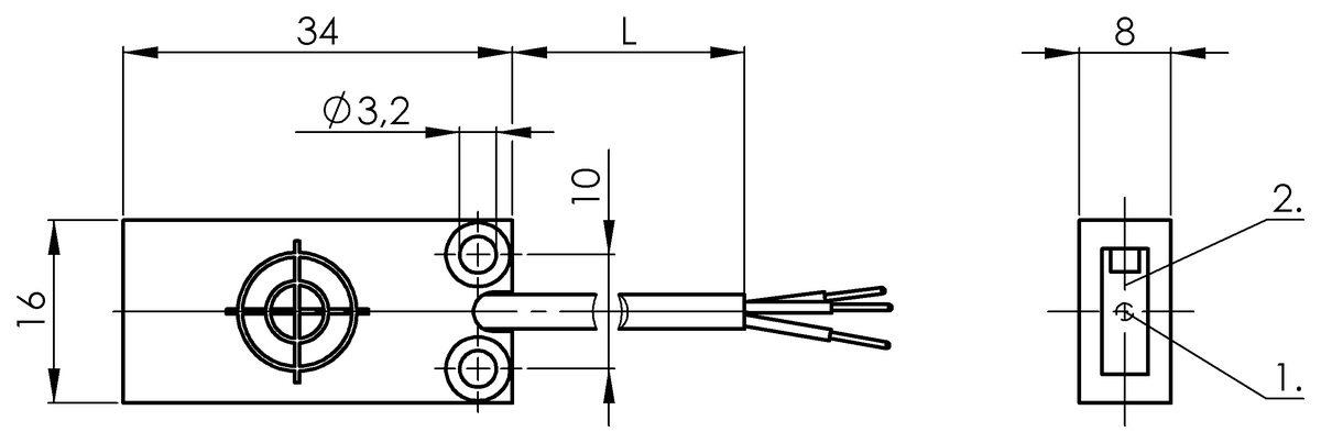 Capacitive proximity switches for object detection
