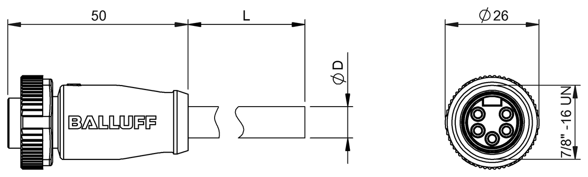Single-ended cordsets