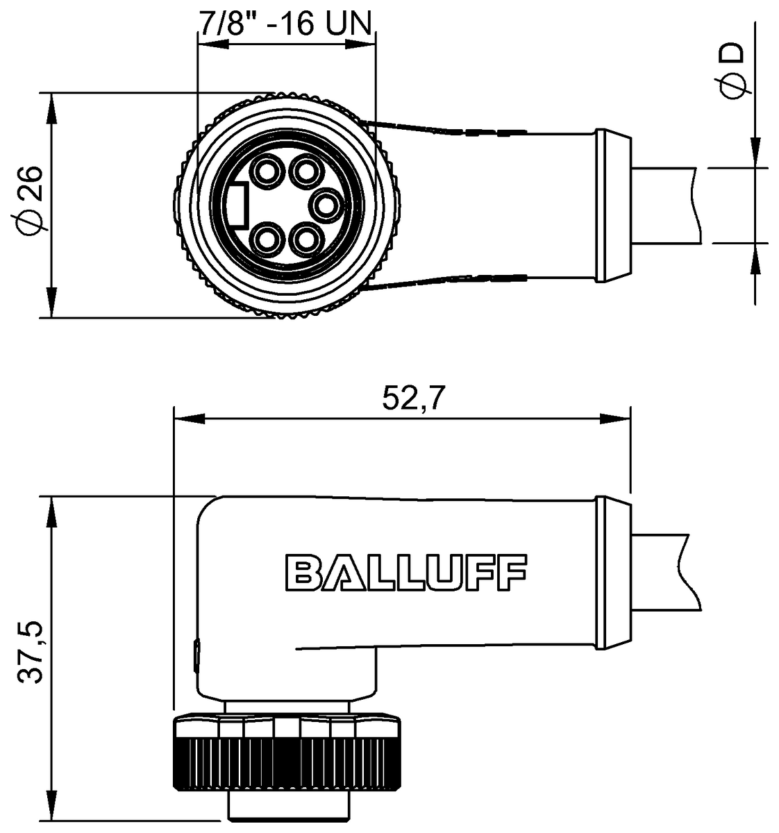 Single-ended cordsets