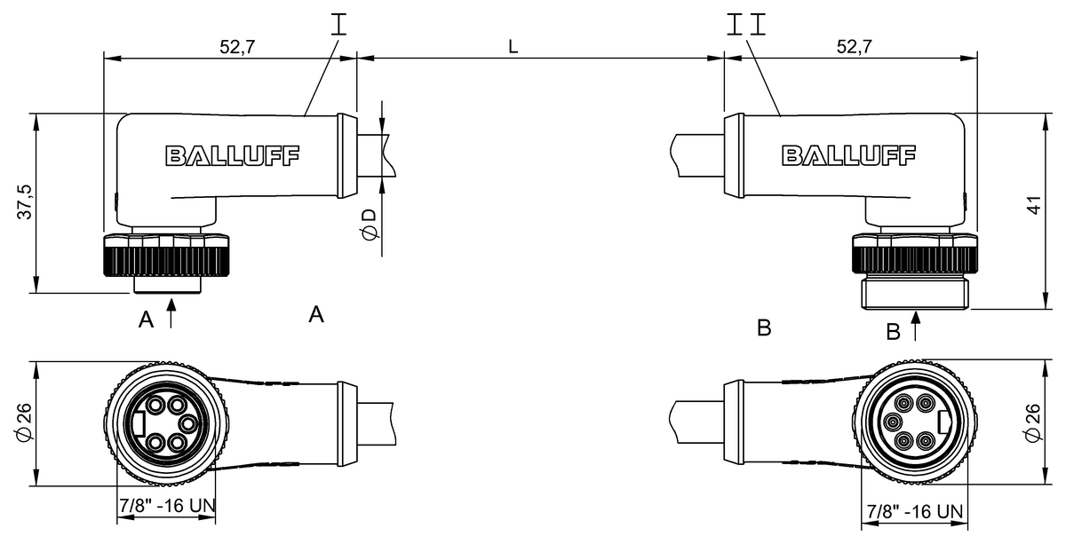 Double-ended cordsets