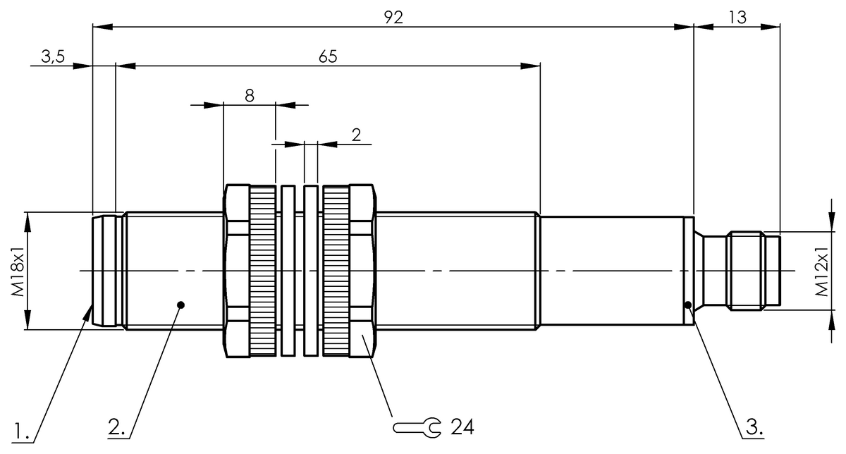 Ultrasonic sensors with analog output or digital output