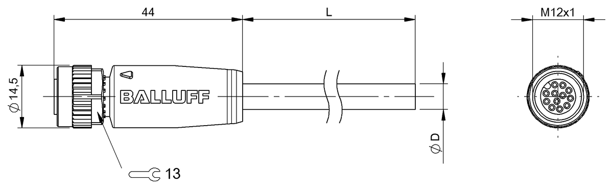Single-ended cordsets