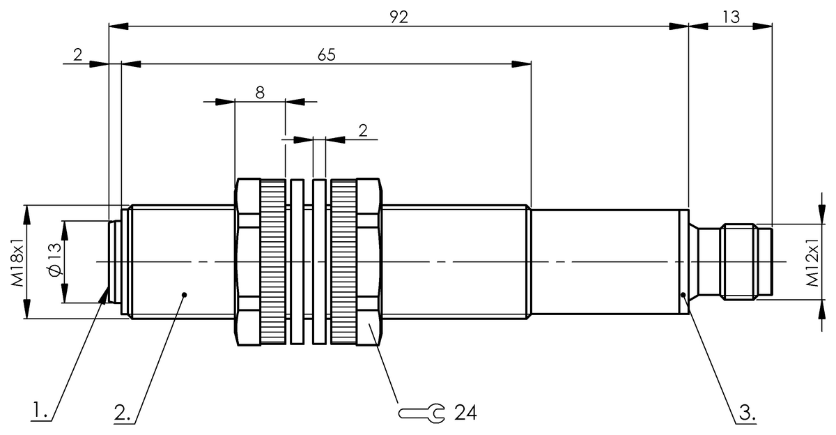 Ultrasonic sensors with analog output or digital output