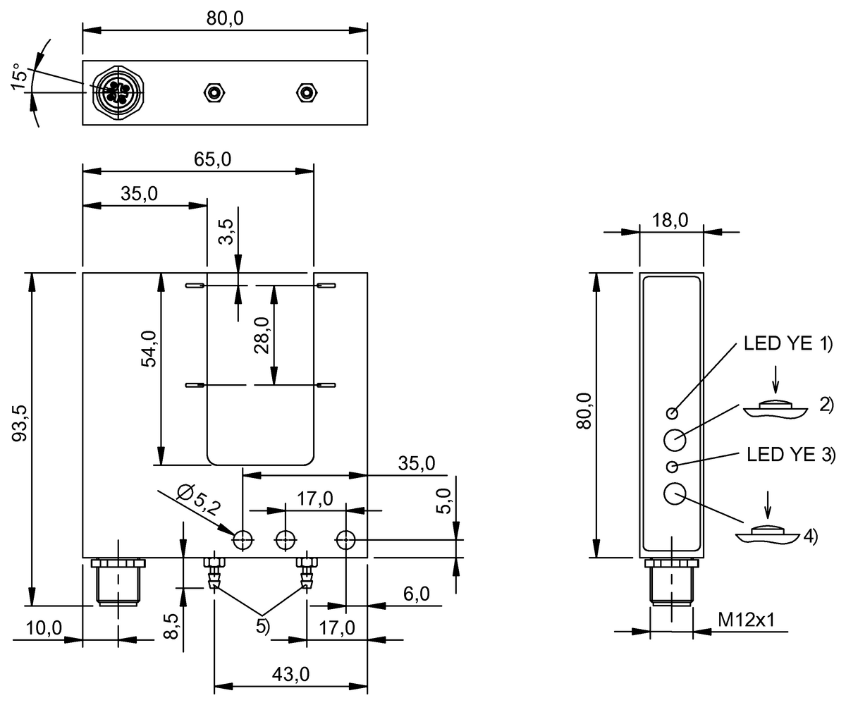 Fork sensors and angle sensors