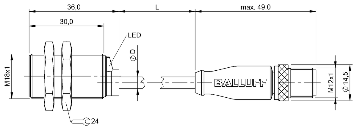Inductive distance sensors