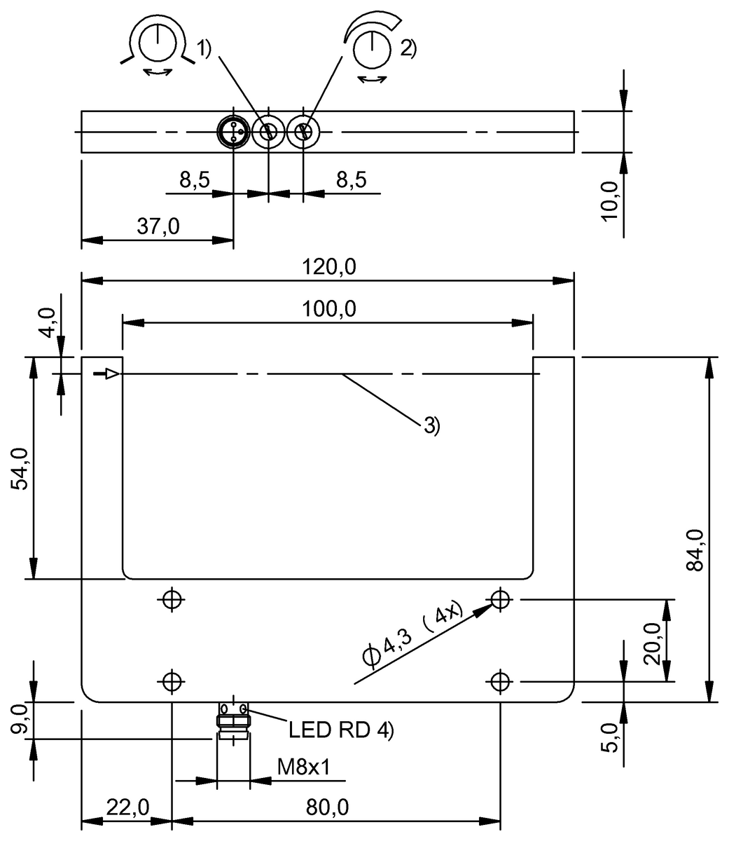 Fork sensors and angle sensors