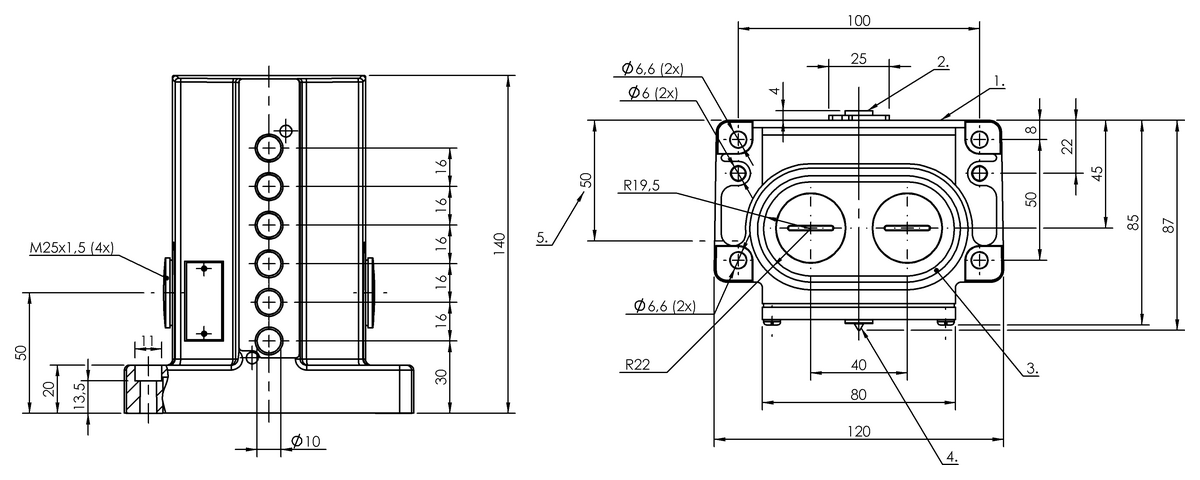 Inductive multiple position limit switches