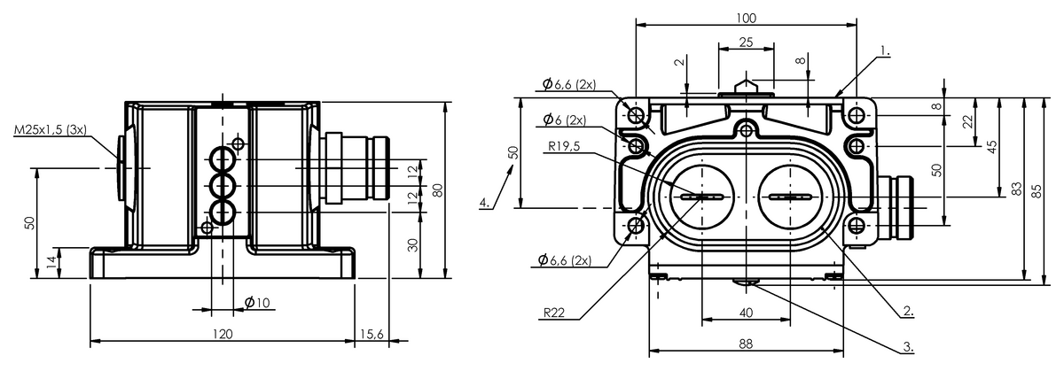 Mechanical multiple position limit switches