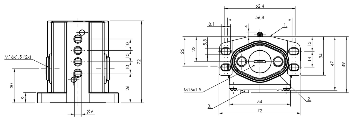 Mechanical multiple position limit switches