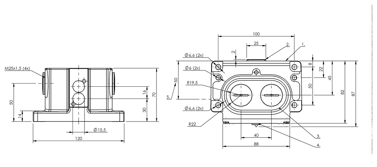 Inductive multiple position limit switches