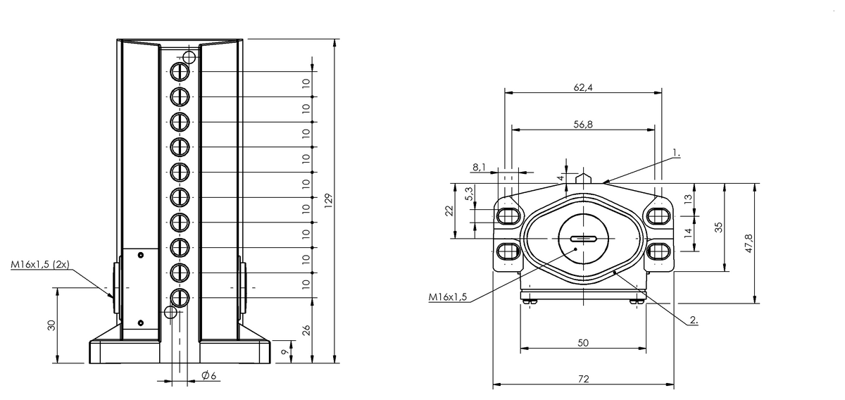 Mechanical multiple position limit switches
