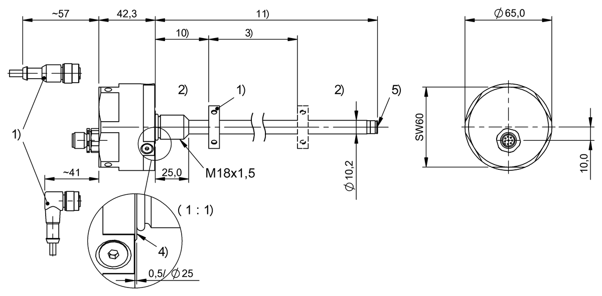 Robust magnetostrictive linear position sensors