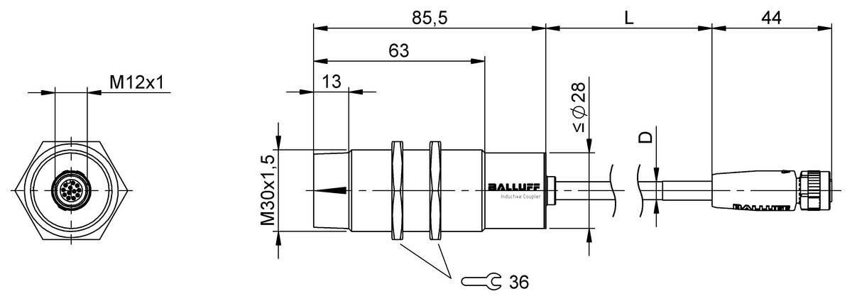 Inductive couplers for signal transmission