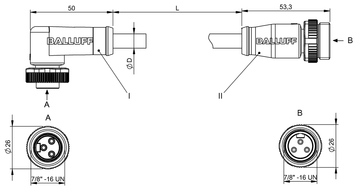 Double-ended cordsets