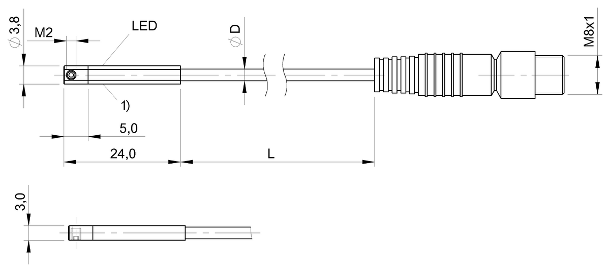 Cylinder sensors for multiple slot shapes