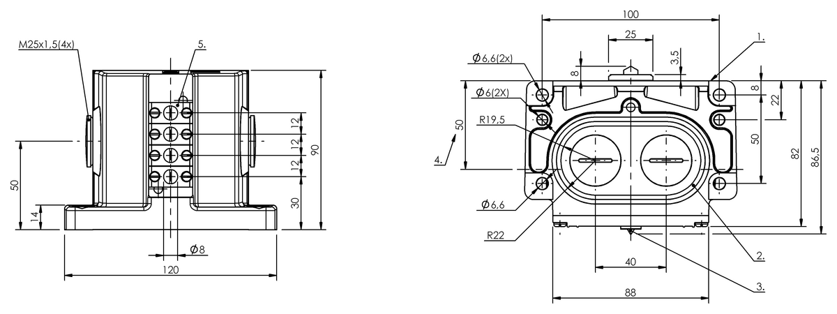 Mechanical multiple position limit switches