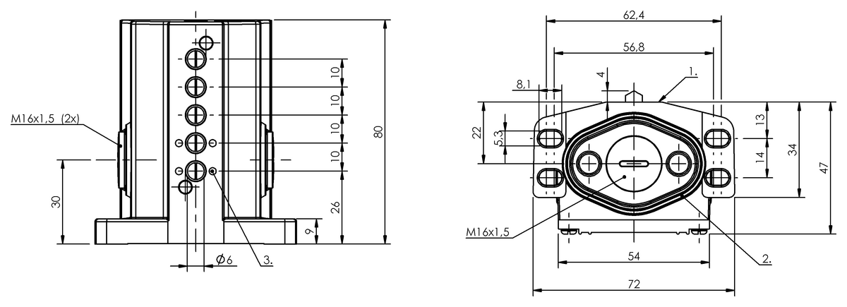 Mechanical multiple position limit switches with positive opening