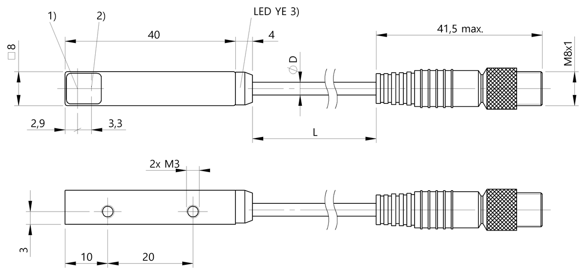 Diffuse sensors