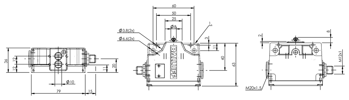 Mechanical multiple position limit switches