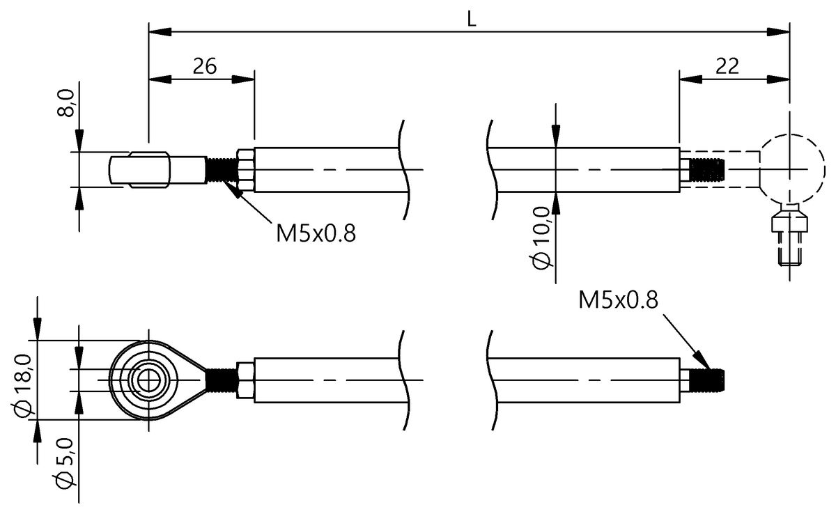 Control arm for profile style