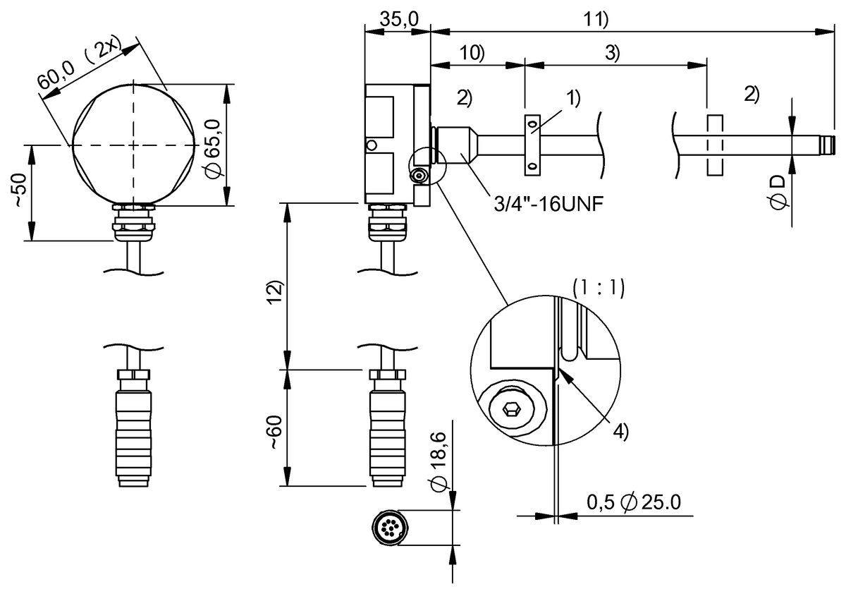 Robust magnetostrictive linear position sensors