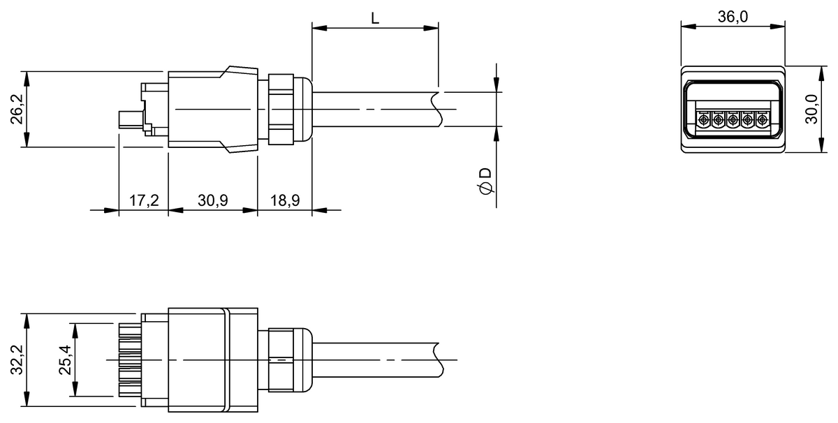 Single-ended cordsets
