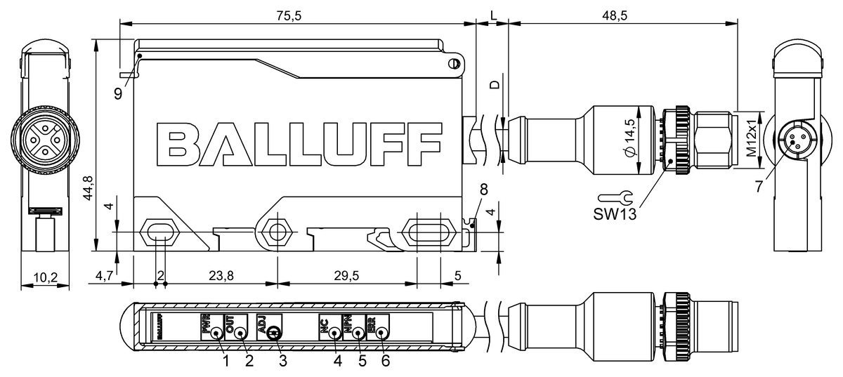 Amplifiers for capacitive sensor heads