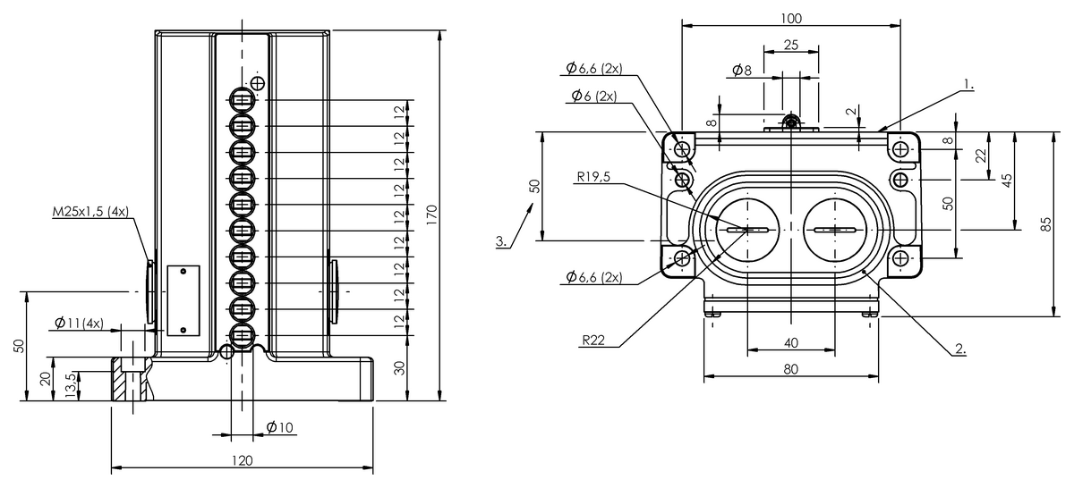 Mechanical multiple position limit switches